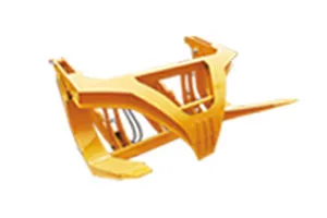 EOM Electric Wheel Loader grabbing grain fork
